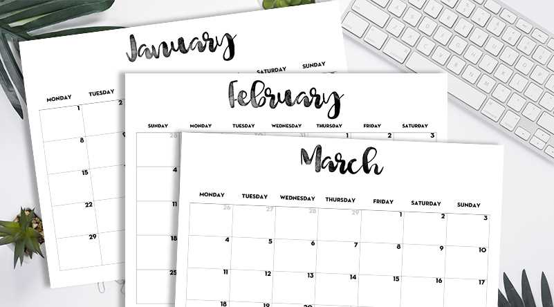 preschool monthly calendar template