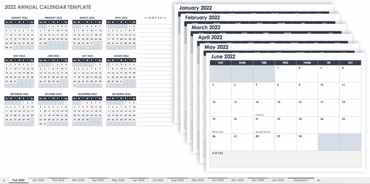 printable 12 month calendar template