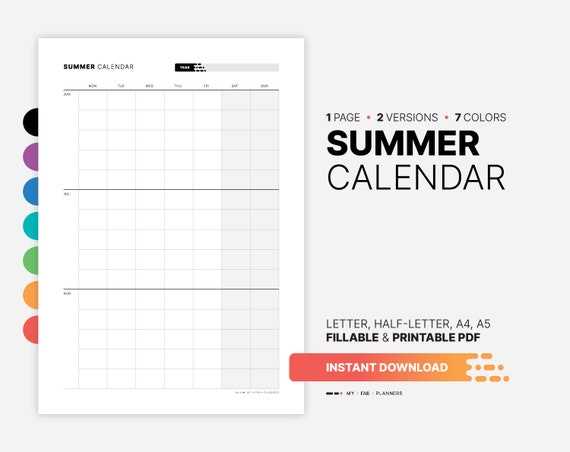 printable activity calendar template