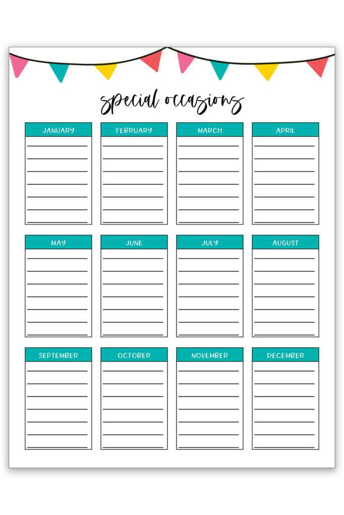 printable employee birthday calendar template