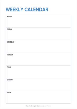 printable free blank calendar template