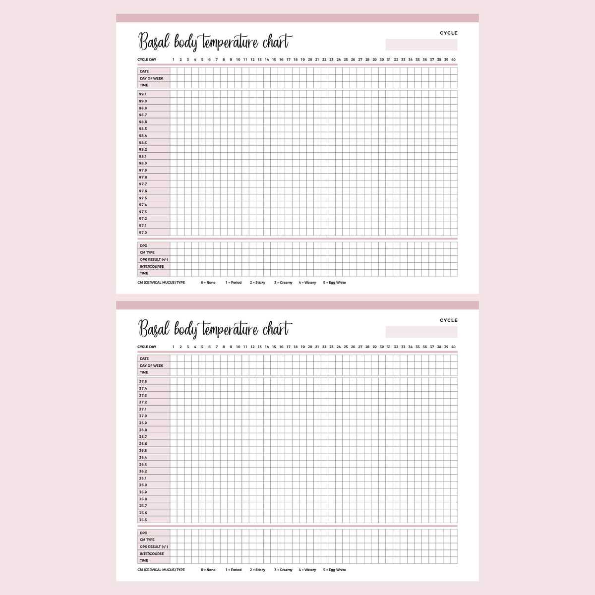 printable ivf calendar template