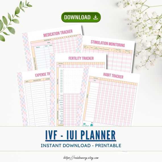 printable ivf calendar template