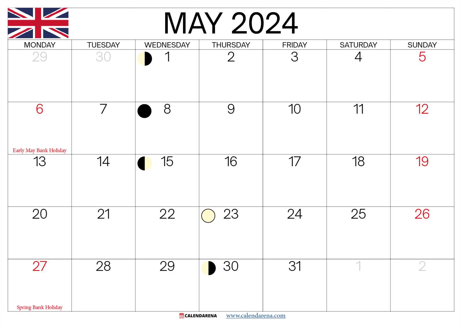 printable may calendar template