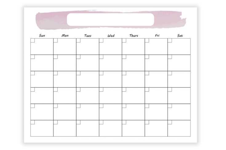 printable monthly social media calendar template