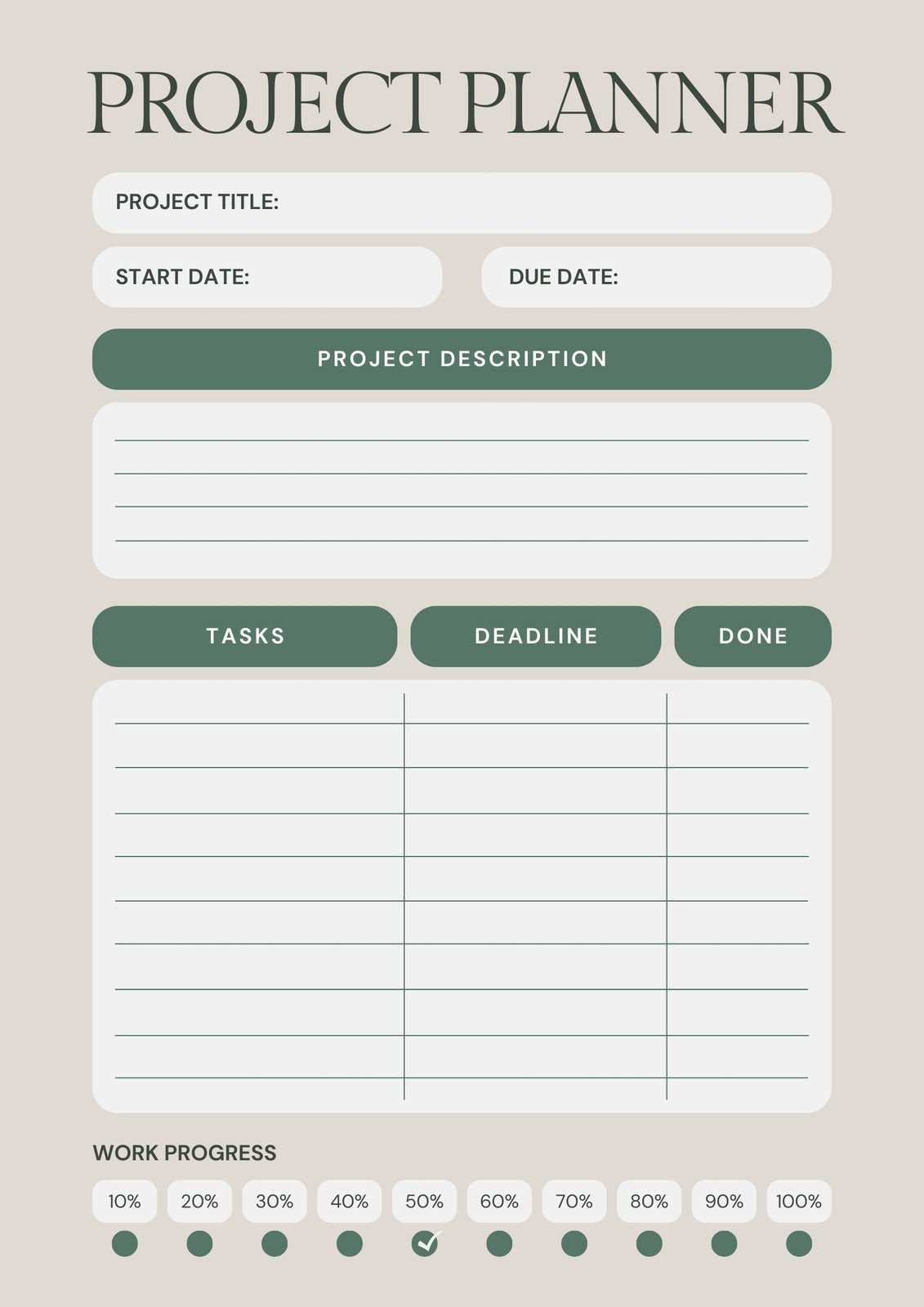 project schedule calendar template