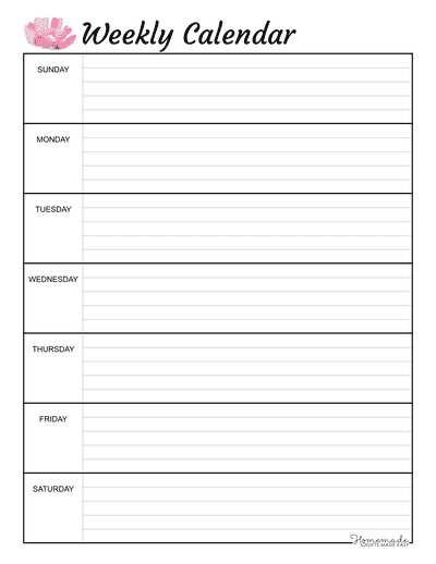 pages blank calendar template