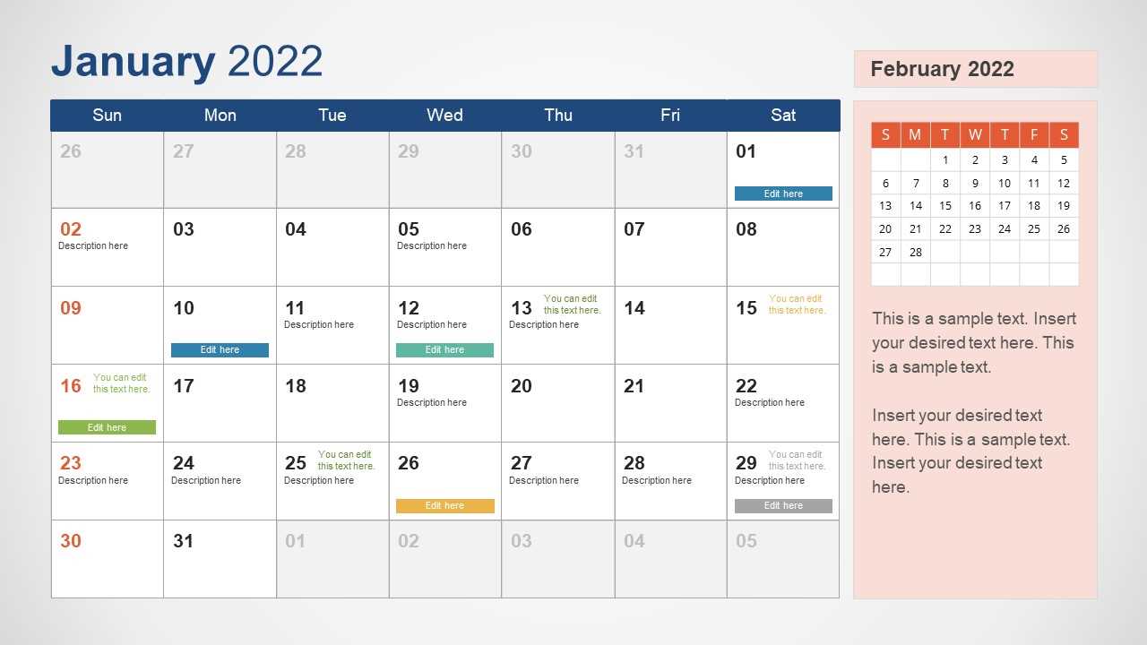 pt calendar template