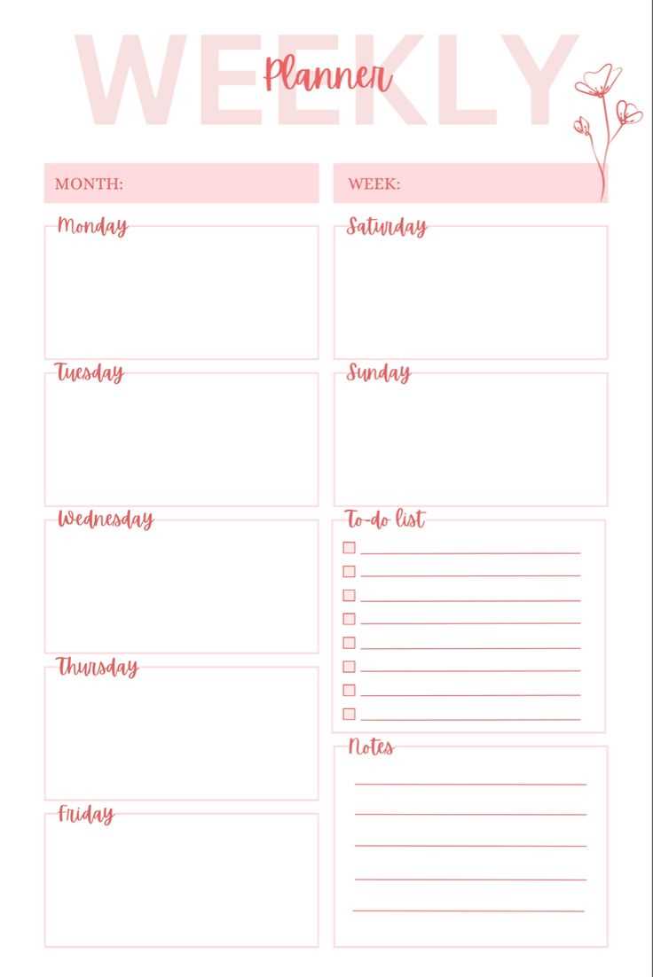 digital calendar template