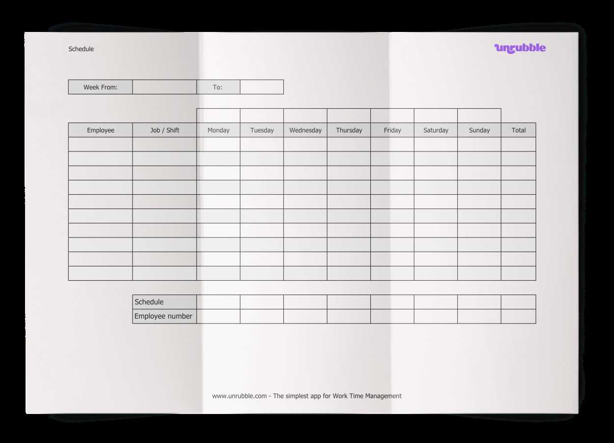 staff vacation calendar template