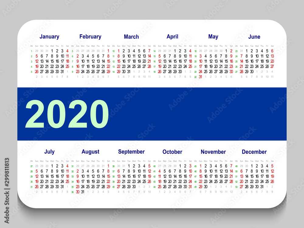 purse calendar template