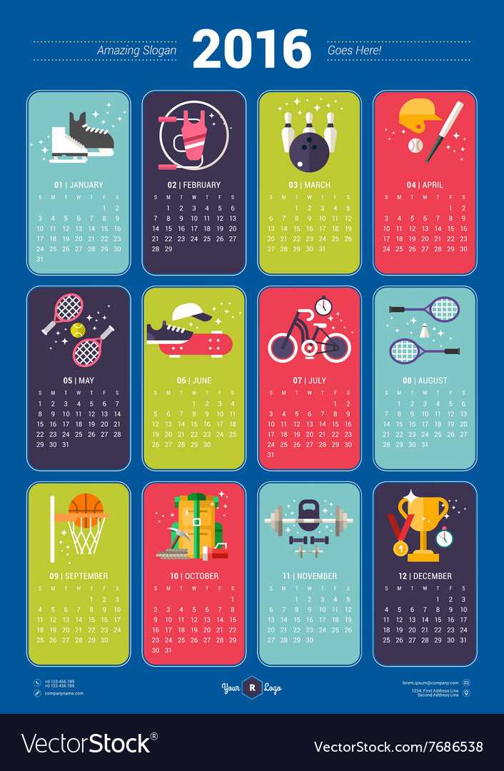 free sports calendar template