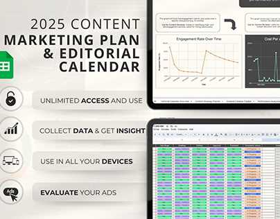 content calendar template 2025