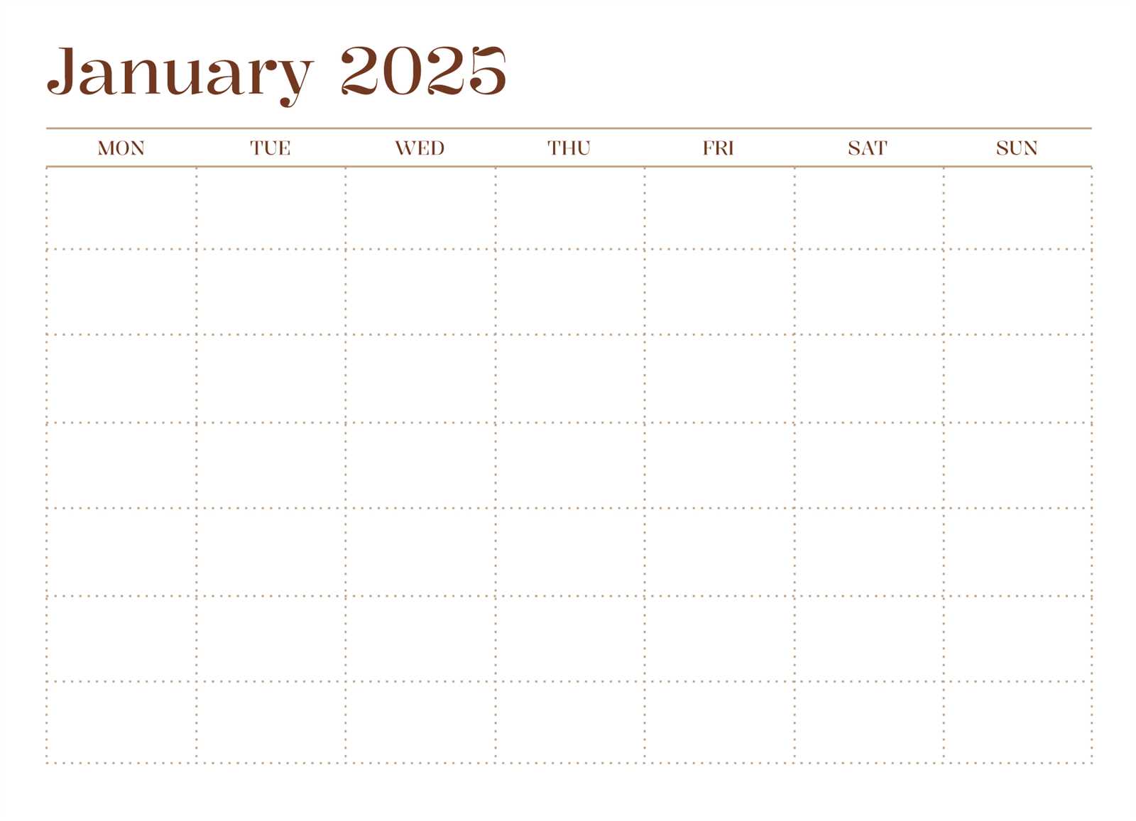 calendar of activities template 2025