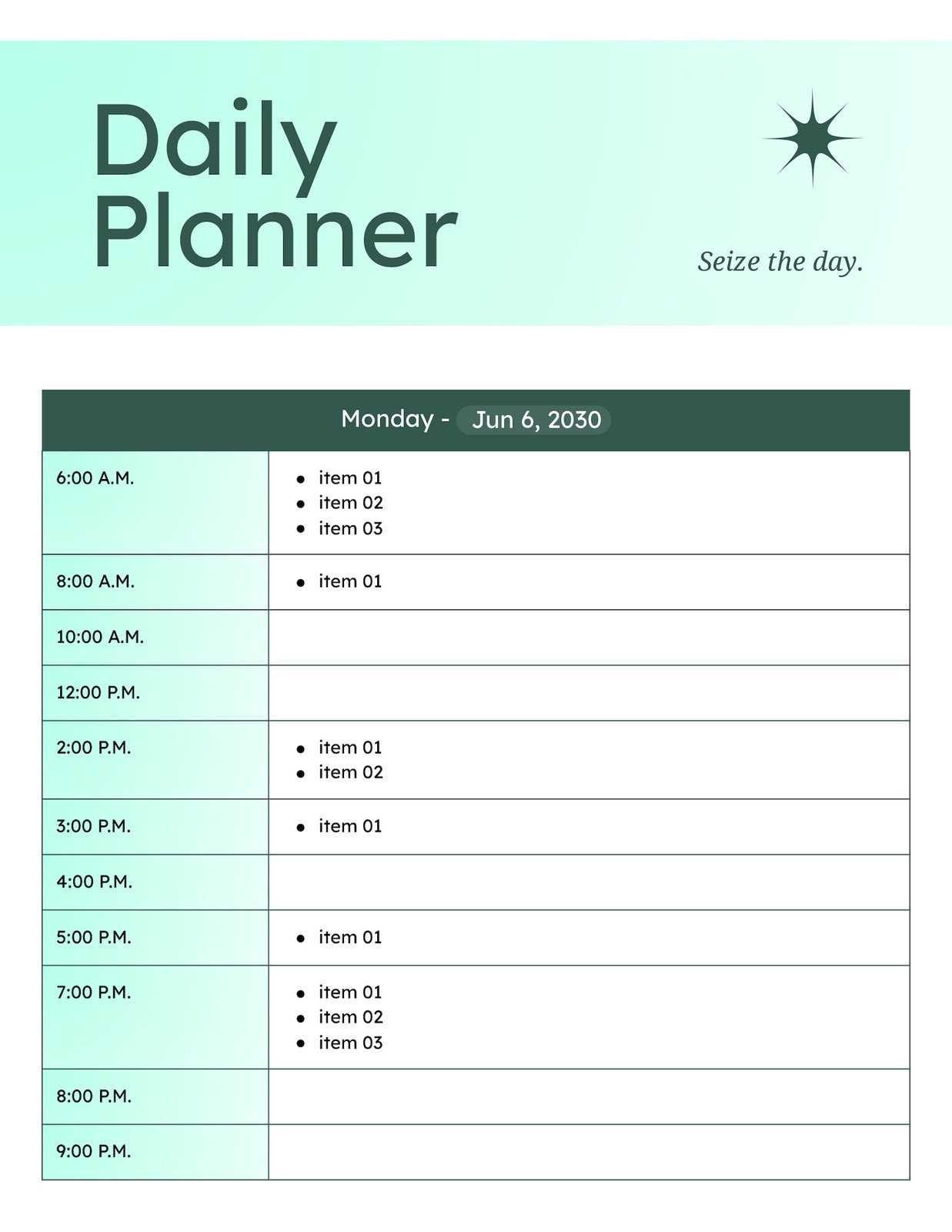 job scheduling calendar template