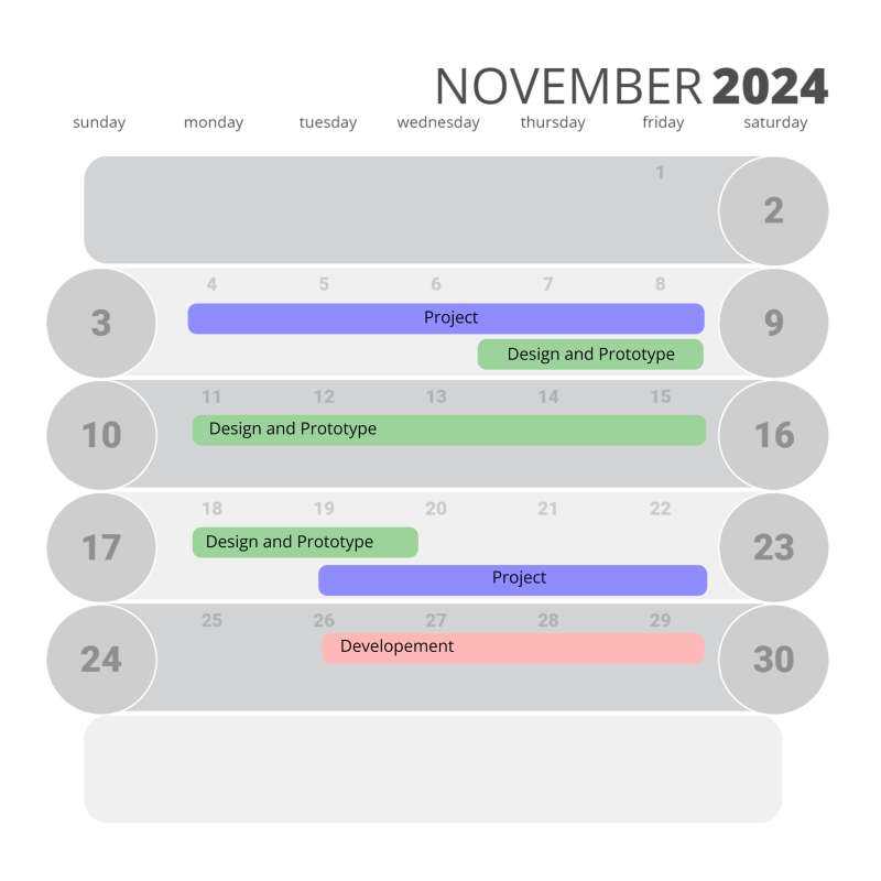 november calendar editable template