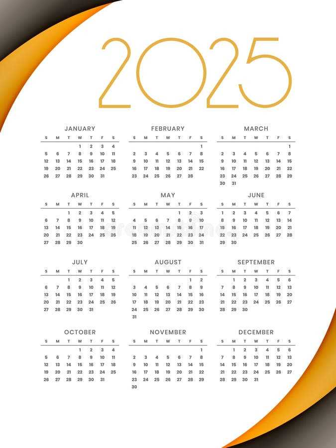 event calendar template 2025