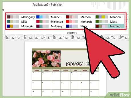 calendar template microsoft publisher