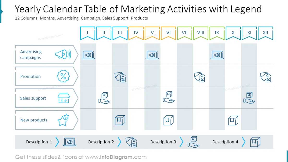 event calendar ppt template