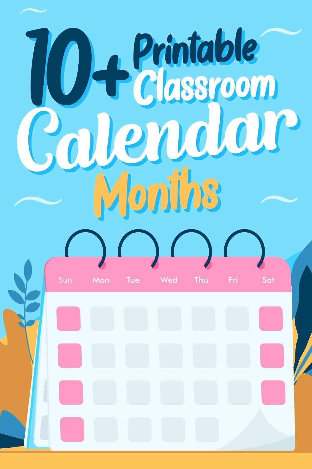 classroom calendar template