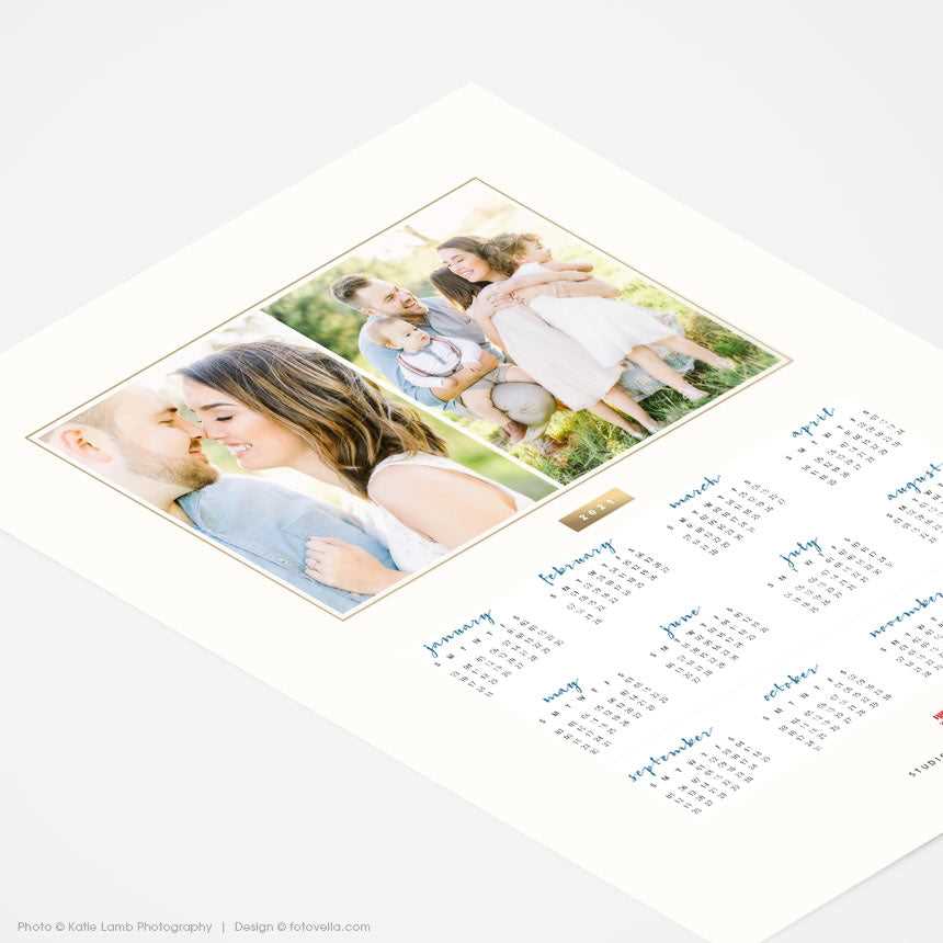 photography calendar templates