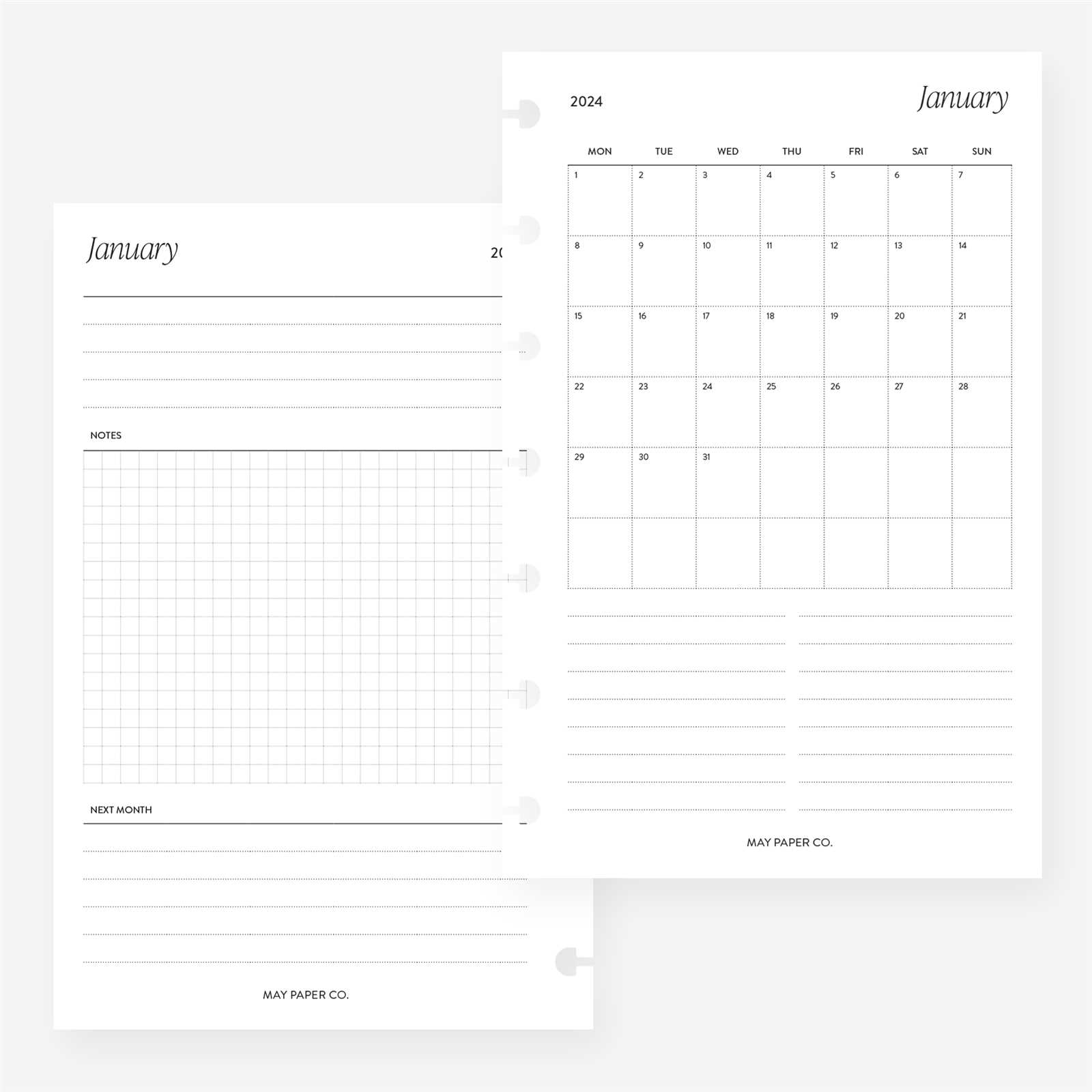 calendar template 12 months one page