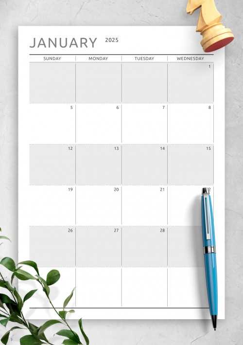 january 2025 calendar templates