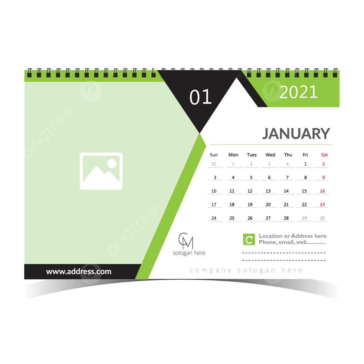 desk calendar design templates free download