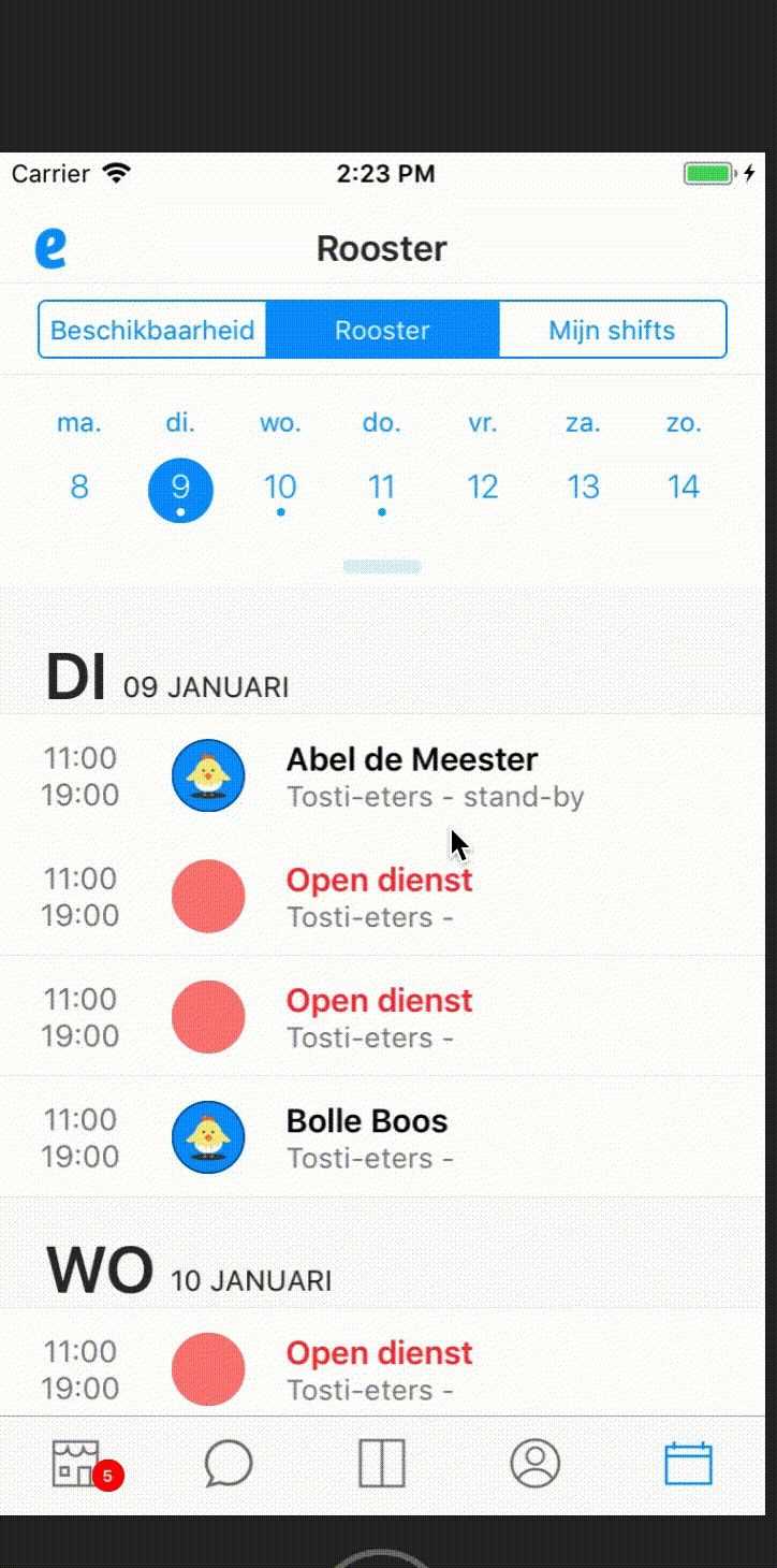 react calendar template