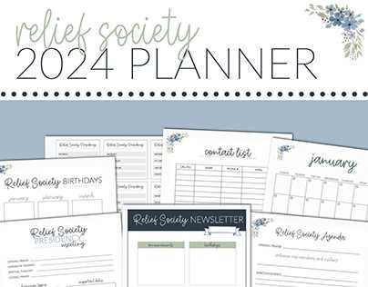 relief society calendar template