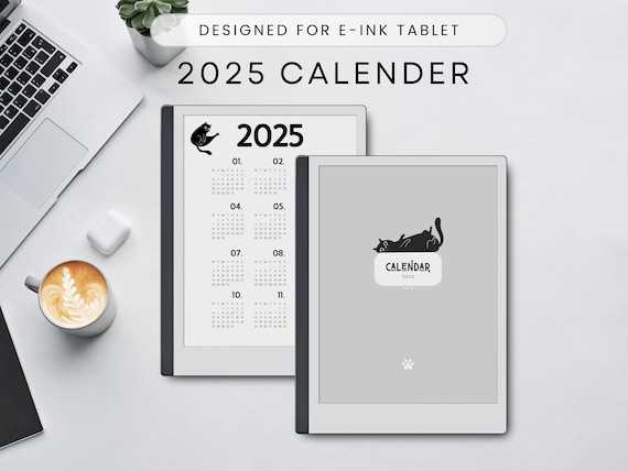 remarkable calendar template 2025