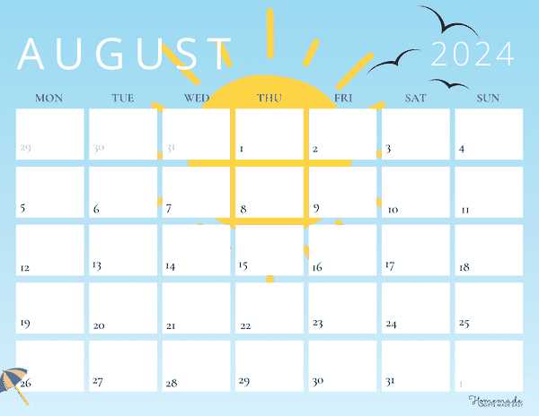 june july august calendar template