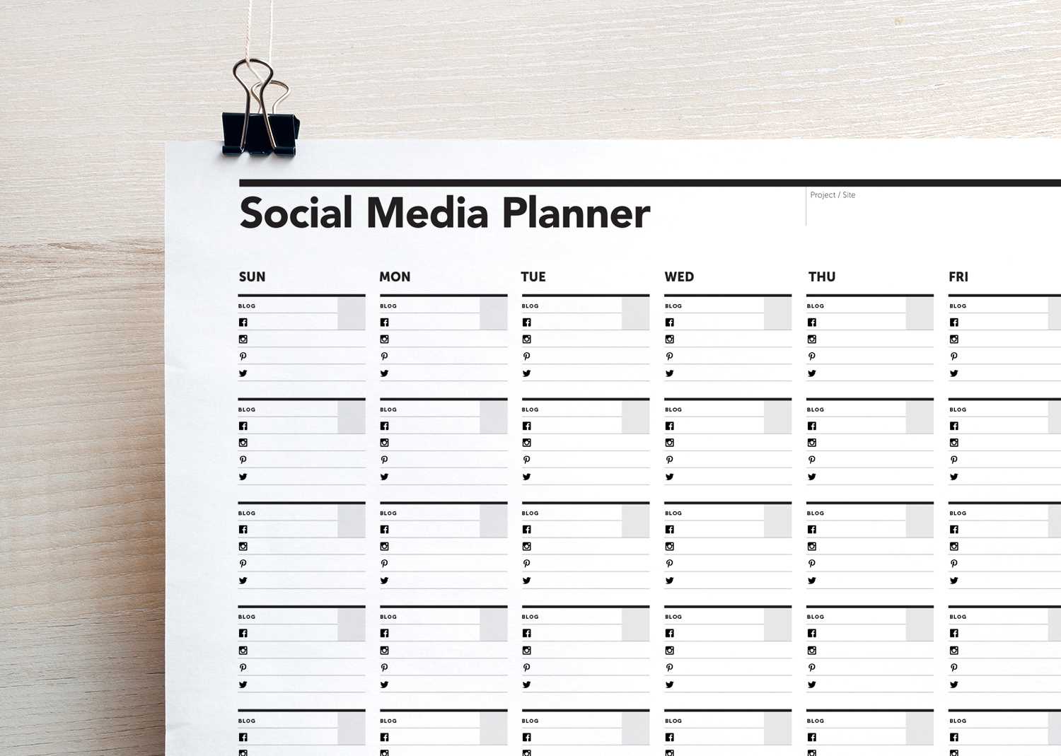 social media content calendar free template