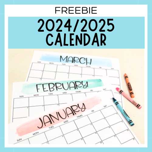 calendar 2025 free template