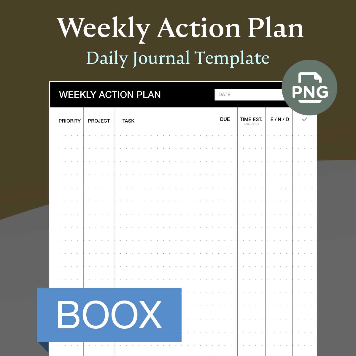 time and action calendar template