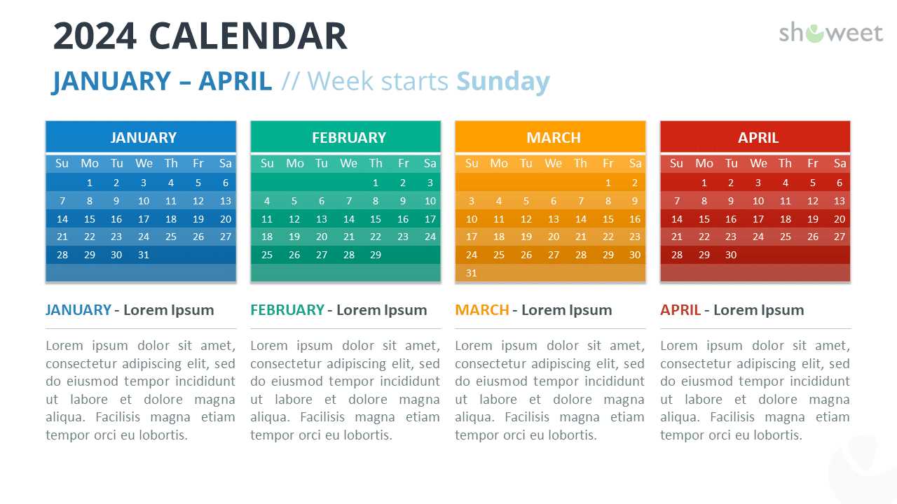 quarterly calendar templates