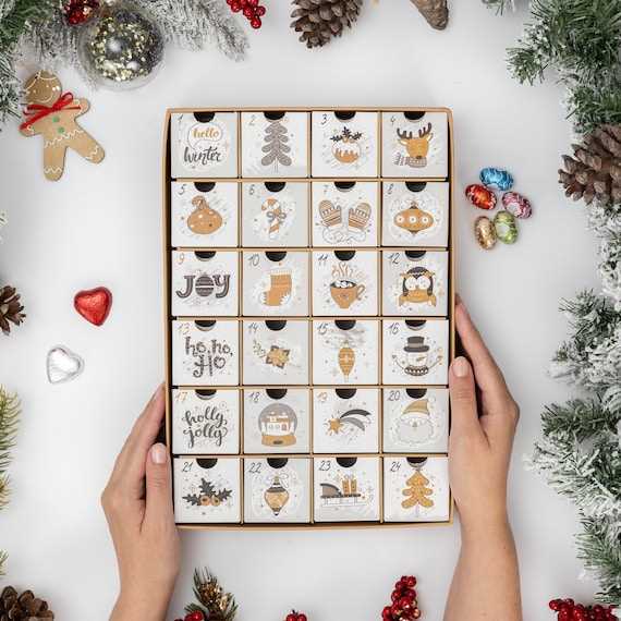 make your own advent calendar template