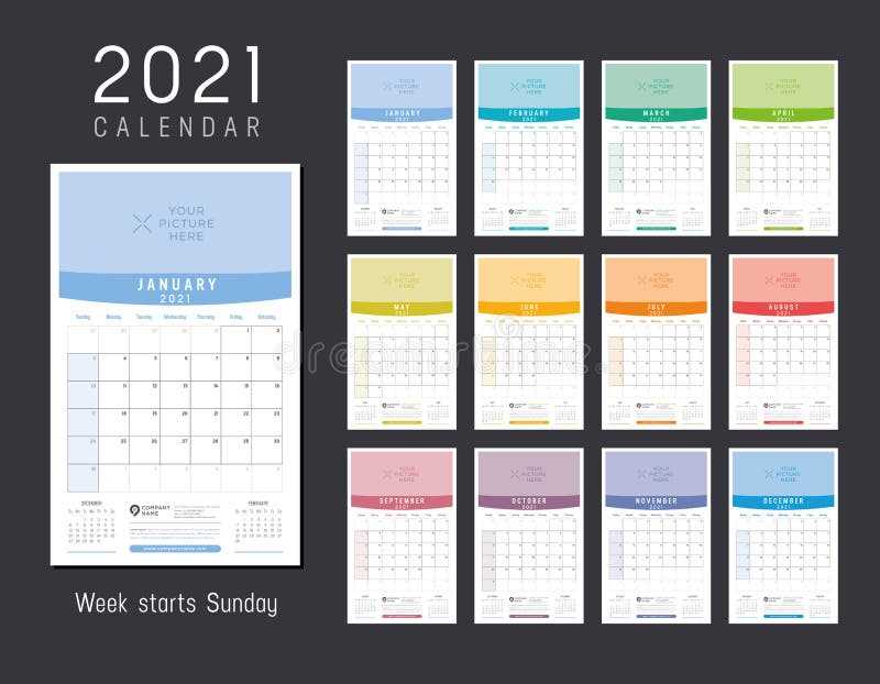 one year planning calendar template