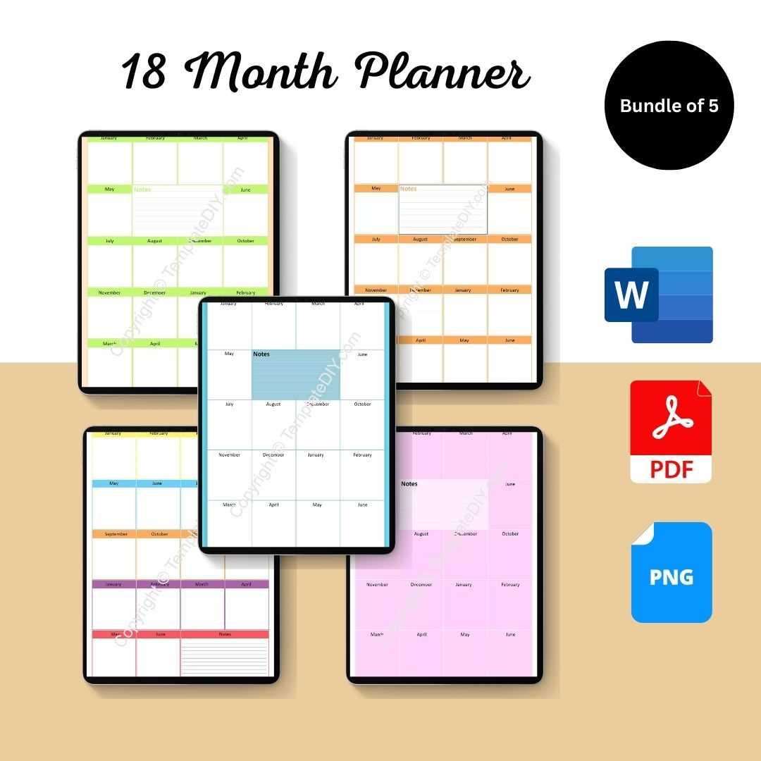 calendar template by month