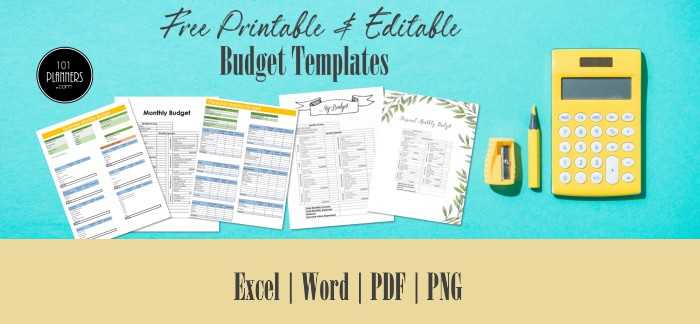 calendar budget template free