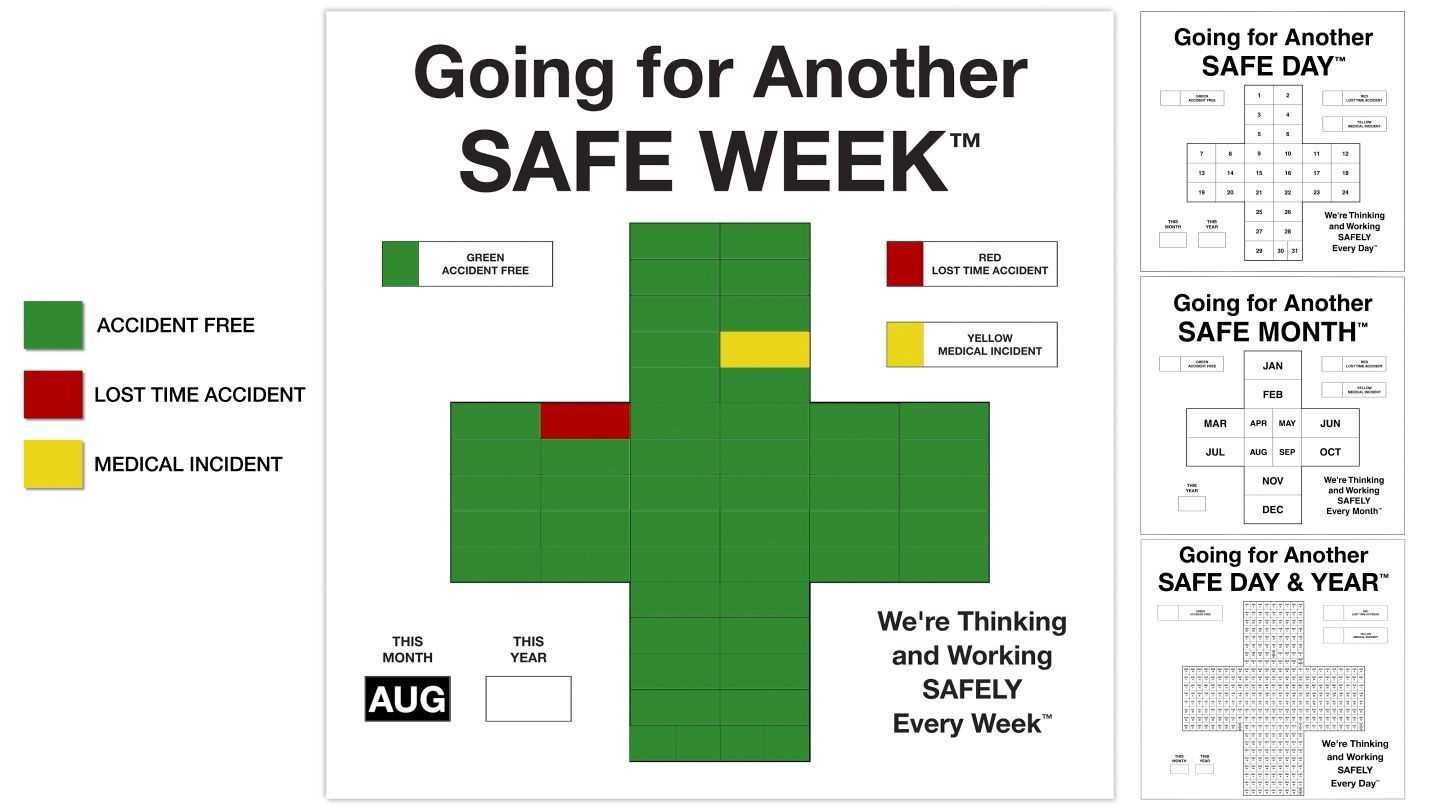 safety cross calendar template