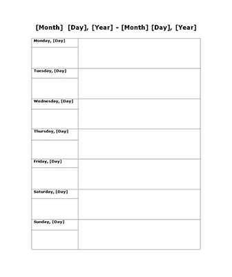 saturday to friday calendar template