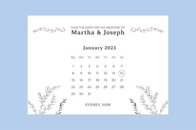 save the date calendar template free download