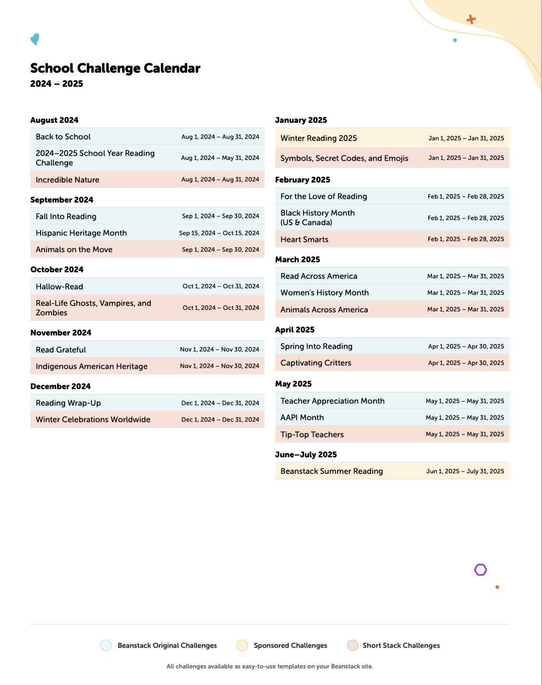 school calendar 2025 template