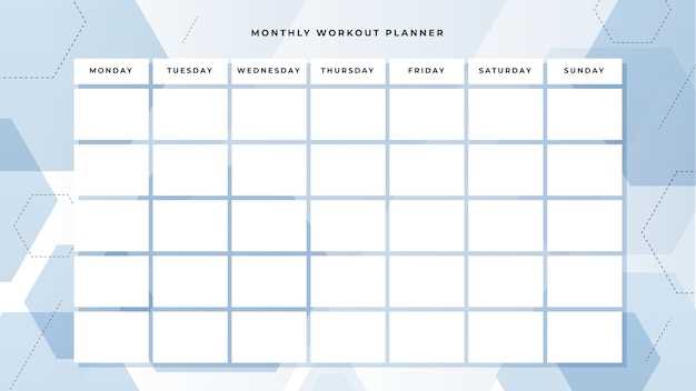 customizable workout calendar template