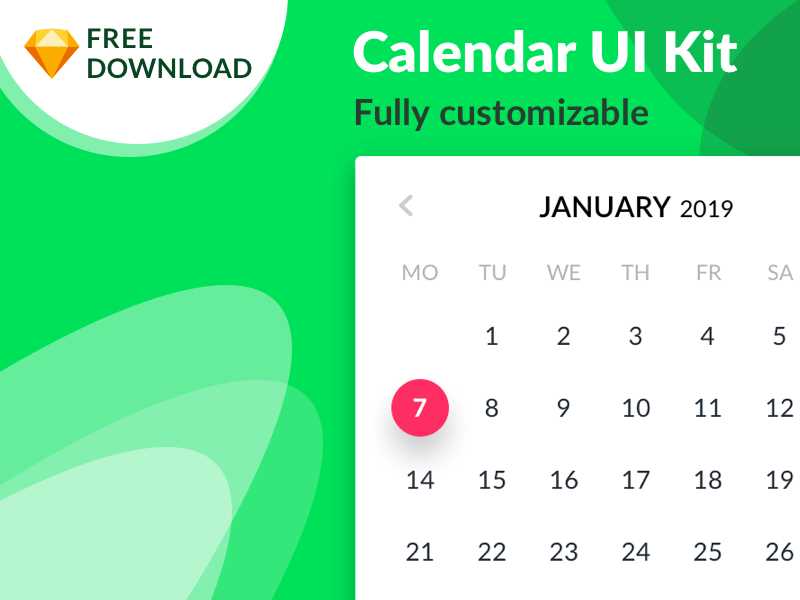 sketch calendar template