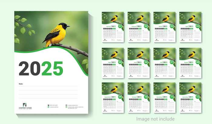 wall calendar 2025 template