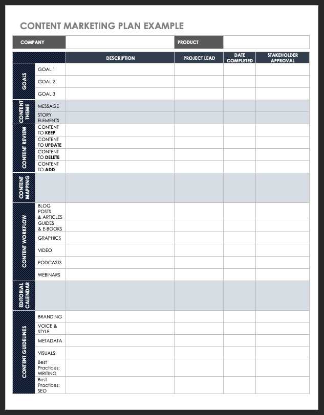 smartsheet content calendar template