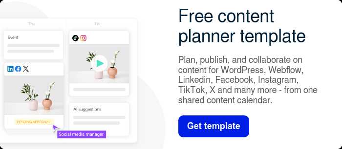 social media calendar template 2026