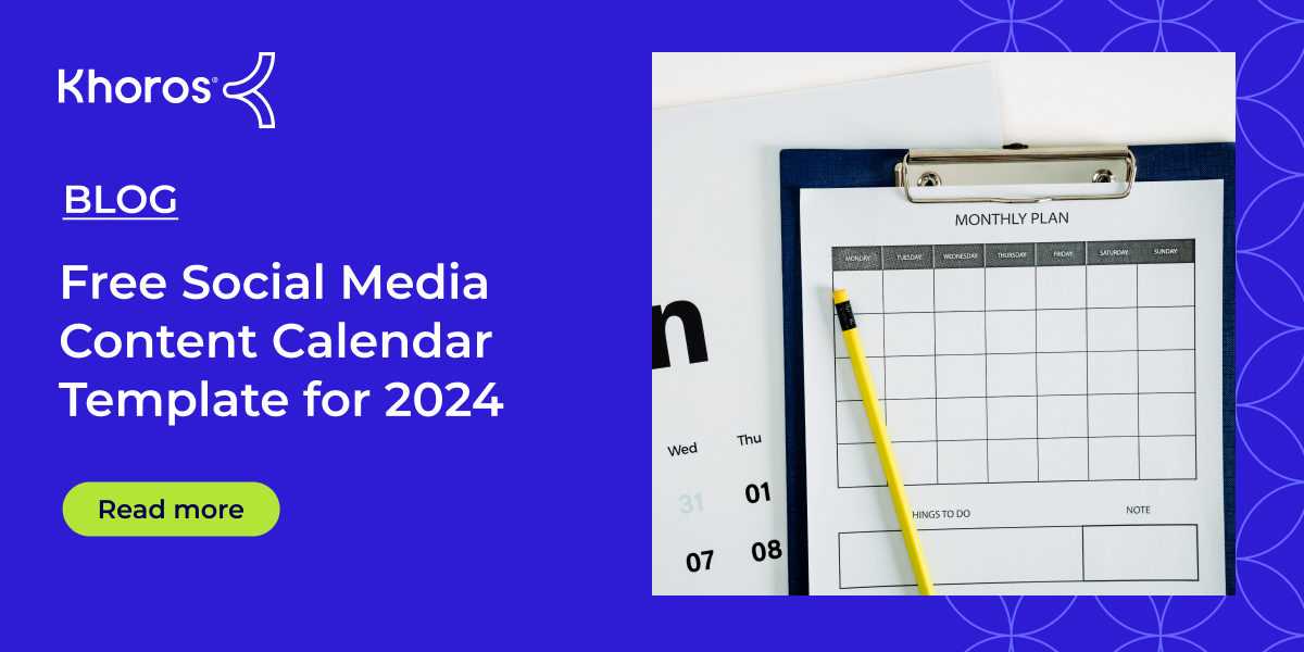 social media content calendar templates